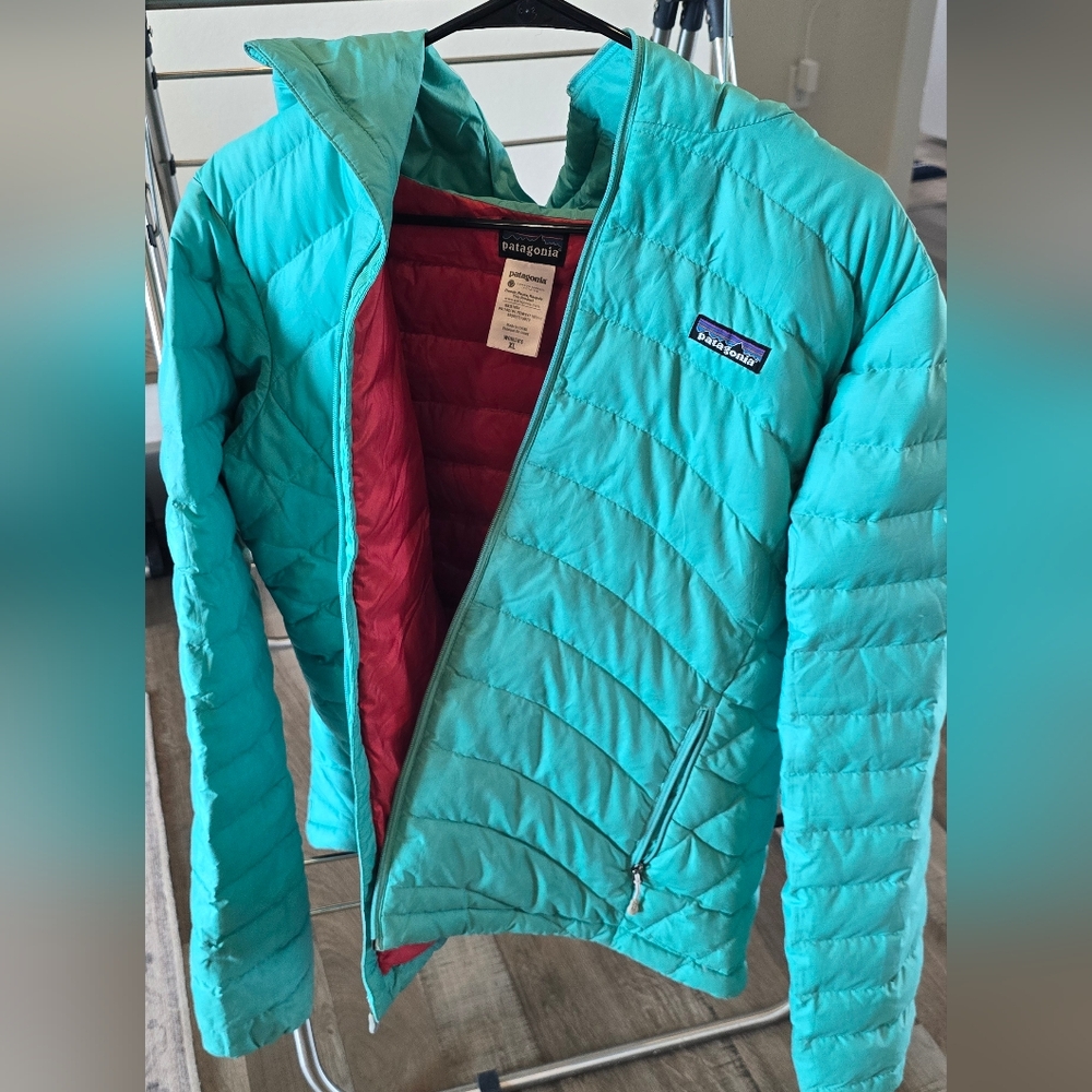 Patagonia Teal Puffer Jacket